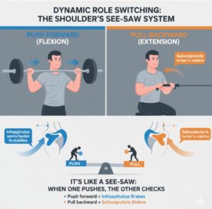 the shoulder see-saw system